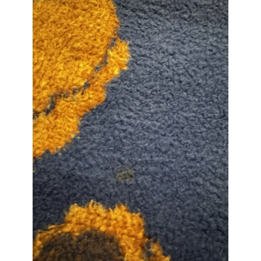 Vintage San‎ Marcos Reversible Blanket Teddy Bear Balloon Stick Horse AOP 81x56